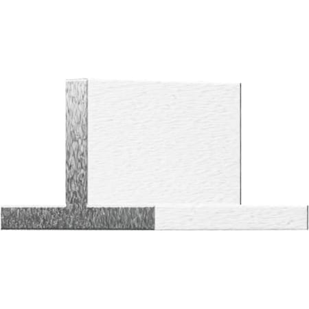 Ekena Millwork Barn Door Floor T-Guide, Stainless Steel GB6005GSS